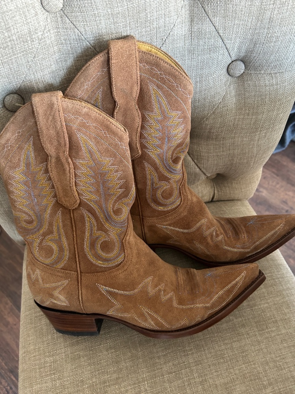 Old Gringo Suede Nevada Cowboy Boots 8